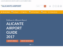 Tablet Screenshot of alicante-airport.org